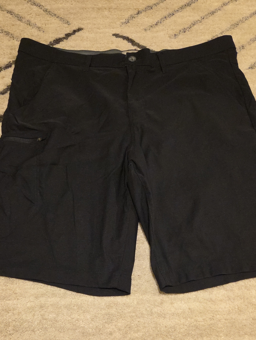 Weatherproof Black Flat-Front Men's Shorts